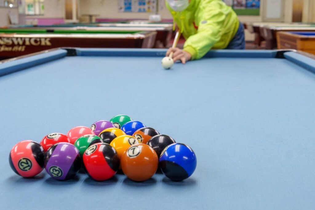 Professional nine-ball pool opening match